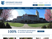 Tablet Screenshot of covenant.edu