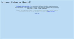 Desktop Screenshot of itunes.covenant.edu